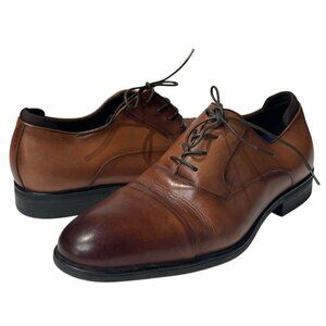 Kenneth Cole Reaction Edge Flex Oxford Shoes Men’s 9.5 Brown Leather